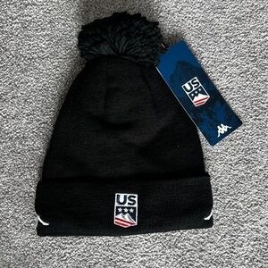 Kappa Black US Pom Beanie